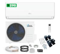 Kältebringer Climatiseur Split Réversible, 12000 BTU/h (3,7 kW), Wi-Fi/Application, Réfrigérant R290, Très Silencieux, Avec Support au Sol Inclus