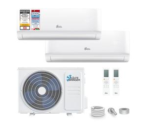 Kältebringer Multisplit Climatiseur 2 unités intérieures - 18000 BTU - 5,3 kW - Avec fonction chauffage, WiFi et App - très silencieux & économie d'énergie - Marque de qualité allemande