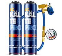 KÄLTEPRO Remplacement du gaz refrigerant R134a pour Clim Auto Réfrigérant de Climatisation 3-en-1 : Gaz, Huile & Anti-fuite Équivalent 755g R134a - 1995-2016