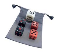 Kaeltsyn 22 Mm doublant Les Cubes Quatre dés de 16 Mm Ensemble de dés de Perles de Backgammon Ensemble avec de Rangement Jeu d ' Anniversaire Perles de Backgammon