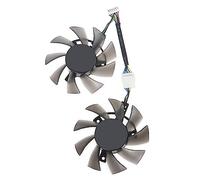 Kaeltsyn 75mm pour 12V 6Pin FD8015U12D Ventilateurs de Refroidissement GPU pour TUF 1660 1660Ti RTX2060 Ventilateur de Refroidissement de Carte Graphique Trou de 40mm