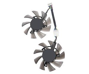 Kaeltsyn 75mm pour 12V 6Pin FD8015U12D Ventilateurs de Refroidissement GPU pour TUF 1660 1660Ti RTX2060 Ventilateur de Refroidissement de Carte Graphique Trou de 40mm