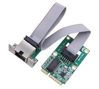 Kaeltsyn Adaptateur Ethernet PCIE 1000 Mbit/s à vitesse rapide pour les jeux de bureau Petite vers RJ45 Carte réseau de remplacement Gigabit Ethernet