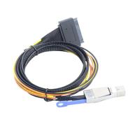 Kaeltsyn Adaptateur interne SFF-8644 vers SFF-8639 avec câble de transmission ouvert d'alimentation pour extension de fond de panier hôte serveur