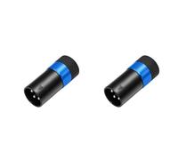 Kaeltsyn Adaptateurs à souder pour microphone XLR à 3, Blue MALES HEAD | Terminaison à souder pour conducteurs de câble, corps en alliage de zinc, composants de connecteur pratiques