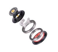 Kaeltsyn Alliage léger - Tube de direction - Roulement d'étanchéité - Double logement - Port conique - Intégration de fourche - Casques usinés avec roulement d'étanchéité