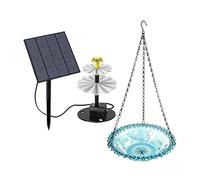 Kaeltsyn Appareil à eau solaire pour oiseaux avec réservoir épais renforcé et fontaine d'observation de la faune