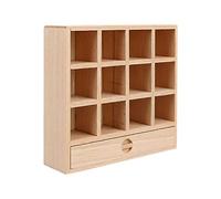 Kaeltsyn Armoire de rangement miniature 1/12 non peinte avec tiroir pour maison de poupée, artisanat, accessoires de maison de poupée