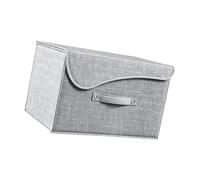 Kaeltsyn Bac de rangement pliable en non-tissé avec couvercle de protection pour l'organisation de la maison, design compact, vêtements, jouets, tissu non tissé, poubelle pliable