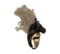 Kaeltsyn Bagues audacieuses en forme de tête de zèbre avec frange fluide, inspirées de l'Union européenne, bijoux à pampilles tendance pour elle, One Size, Comme décrit, Comme décrit.