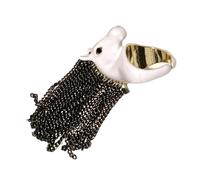 Kaeltsyn Bagues audacieuses en forme de tête de zèbre avec frange fluide, inspirées de l'Union européenne, bijoux à pampilles tendance pour elle, One Size, Comme décrit, Comme décrit.