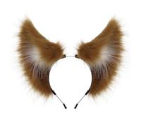 Kaeltsyn Bandeau oreilles de chats en fourrure pour Halloween, fêtes de Cosplay, accessoires de fête à thème pour adultes et adolescents