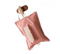 Kaeltsyn Boîte à mouchoirs en coton lavé multifonction à suspendre pour décoration de la maison, organiseurs de voiture, rangement mural, boîte à mouchoirs en coton lavable