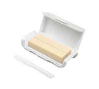 Kaeltsyn Boîte de rangement de séparation de beurre avec couvercle - Joint de cuisine pour réfrigérateur - Pour comptoir de cuisine - Plat à fendre avec cutter et couvercle