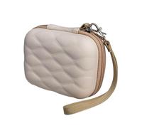 Kaeltsyn Boîte rigide portable pour transporter des appareils photo en toute sécurité avec poignée amovible, beige, Beauté de masse
