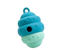 Kaeltsyn Bol à friandises pour chien résistant à la mastication avec texture de forme unique pour manger sainement, jouet pour chien rapide