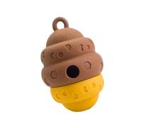 Kaeltsyn Bol à friandises pour chien résistant à la mastication avec texture de forme unique pour manger sainement, jouet pour chien rapide