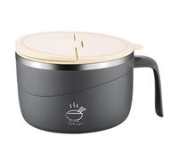 Kaeltsyn Bol isotherme en acier inoxydable de 1200 ml avec poignée de couvercle, parfait pour dortoir, camping, conteneur alimentaire de grande capacité