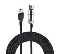 Kaeltsyn Câble audio type C vers XLR 3 broches pour casque Q701 / K712 / K702 / K240 / K240 II avec design tressé et câble de rechange haute fidélité