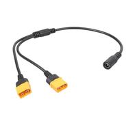 Kaeltsyn Câble d'alimentation extérieur compact double mâle vers câble d'alimentation femelle de 5,5 x 2,1 mm, parfait pour l'extérieur et l'utilisation d'un processeur efficace FPV