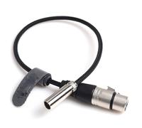 Kaeltsyn Câble d'alimentation XLR femelle à 3 broches mâle pour équipement auditif professionnel avec manchon en PVC