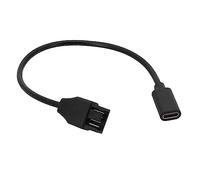 Kaeltsyn Câble de connecteur de ventilateur USB C Type C à 3 broches 4 broches pour convertisseur de refroidissement, Extension de séparateur de ventilateur pour le refroidissement des ports