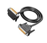 Kaeltsyn Câble parallèle DB25 mâle vers mâle à angle droit avec blindage en feuille d'aluminium pour périphériques d'ordinateur