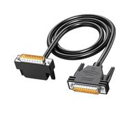 Kaeltsyn Câble parallèle DB25 mâle vers mâle à angle droit avec blindage en feuille d'aluminium pour périphériques d'ordinateur