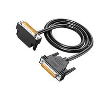 Kaeltsyn Câble parallèle DB25 mâle vers mâle à angle droit avec blindage en feuille d'aluminium pour périphériques d'ordinateur