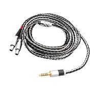 Kaeltsyn Câble pour écouteurs HD800, 4.4mm, 16 cœurs, fil de cuivre plaqué argent pour un son clair, câble de longévité