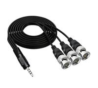 Kaeltsyn Câble répartiteur BNC à 3 voies fiable avec entrée de 3,5 mm pour câble de test d'oscilloscope de transmission de transfert professionnel