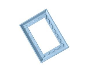 Kaeltsyn Cadre photo en bois avec finition uniforme et moulé, Blue | Cadre rectangulaire et ouverture pour photos, corps en bois moulé unifié, accent décoratif pour les entrées, les