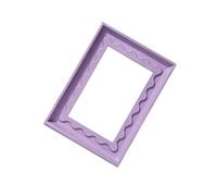 Kaeltsyn Cadre photo en bois avec finition uniforme et moulé, Purple | Cadre rectangulaire et ouverture pour photos, corps en bois moulé unifié, accent décoratif pour les entrées, les