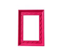 Kaeltsyn Cadre photo en bois avec finition uniforme et moulé, Rose red | Cadre rectangulaire et ouverture pour photos, corps en bois moulé unifié, accent décoratif pour les entrées, les