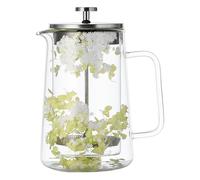 Kaeltsyn Cafetière à pression française de 650 ml pour café et fleurs séchées avec double paroi isolée et résistante à la