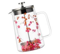Kaeltsyn Cafetière à pression française de 650 ml pour café et fleurs séchées avec double paroi isolée et résistante à la