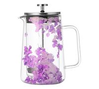 Kaeltsyn Cafetière à pression française de 650 ml pour café et fleurs séchées avec double paroi isolée et résistante à la