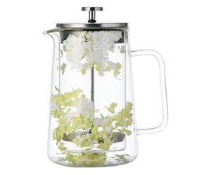 Kaeltsyn Cafetière à pression française de 650 ml pour café et fleurs séchées avec double paroi isolée et résistante à la