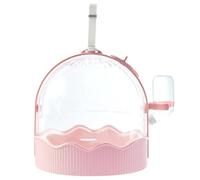 Kaeltsyn Cage de transport portable pour hamster avec trous de ventilation pour transporter des oiseaux, fournitures pour animaux domestiques, voyage portable avec bouteille d'eau