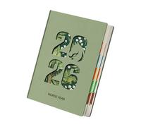 Kaeltsyn Carnet de notes 2026, 400 pages, en cuir PU, carnet de notes académique avec onglets mensuels colorés pour la planification quotidienne