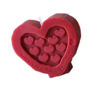 Kaeltsyn Cires de soja décoratives pour méditations, soulagement du stress, accessoires photo, cœur parfumé, aromathérapie, décoration de table pour chambre à coucher, salon