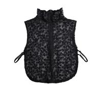 Kaeltsyn Collier détachable transparent à la mode, accessoires de cou, insert de collier décoratif pour femmes adolescentes, occasions formelles et décontractées, collier en dentelle pour femmes