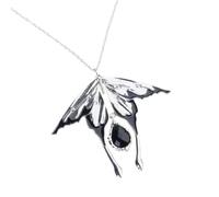 Kaeltsyn Collier pendentif papillon pour des looks de mode alternatifs | Bijoux foncés avec pendentif en forme de larme pour sortir, de tenue sociale, looks de tous les jours, tenue