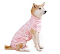 Kaeltsyn Combinaison de convalescence confortable pour chien post-chirurgie - Tissu polyester respirant permettant un mouvement et un habillage rapide - Empêche le léchage - Chemise de stérilisation