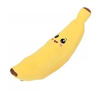 Kaeltsyn Compagnon réaliste en Tissu Banane avec Fonction sonore intégrée pour soulager l ' Ennui chez Les Animaux, Lavable en Machine