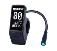 Kaeltsyn Compteur LCD pour vélo électrique avec corps compact de 6,3 cm, écran de serrage pour guidon de vitesse, remplacement du panneau kilométrage et lecture de conduite