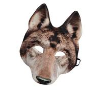 Kaeltsyn Costume de loup réaliste multi-usage sans danger pour la peau, accessoires de cosplay, texture EVA, convient pour les enfants et les adultes