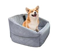 Kaeltsyn Coussin de Voyage pour Animaux de Compagnie, pour Voiture, avec Rembourrage en éponge Dense et Base antidérapante, siège de Voiture adapté à la Plupart des sièges de véhicule pour Chien