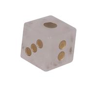 Kaeltsyn Dés en cristal à coins arrondis pour enseignement des RPG et des mathématiques - Accessoires de jeu de table en pierre naturelle à 6 faces multiples - Accessoires de jeu de table pour jeux de