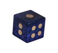 Kaeltsyn Dés en cristal à coins arrondis pour enseignement des RPG et des mathématiques - Accessoires de jeu de table en pierre naturelle à 6 faces multiples - Accessoires de jeu de table pour jeux de